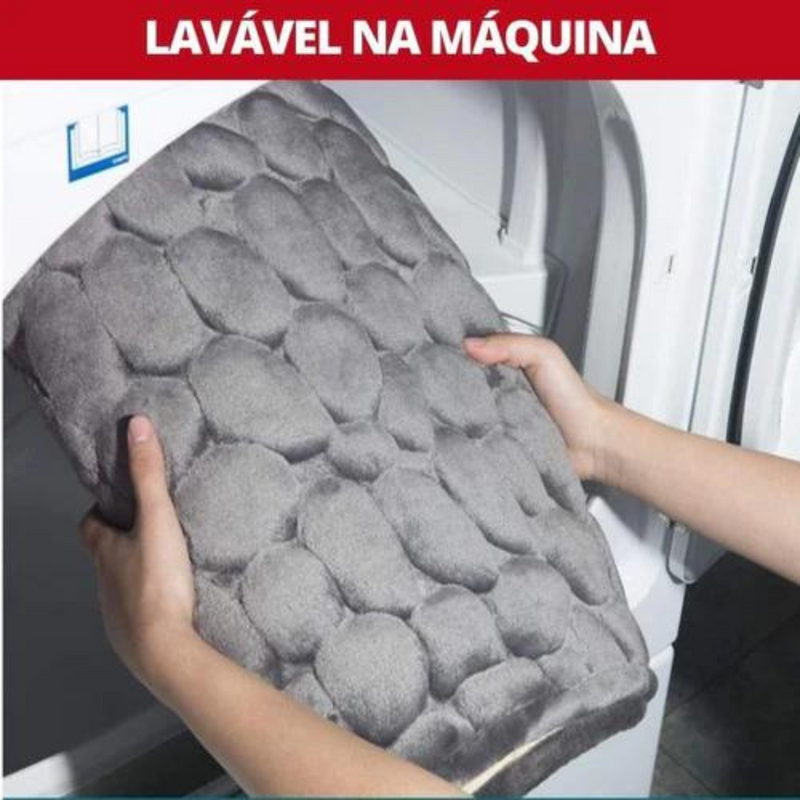 Tapete Antiderrapante Absorvente para Banheiro Toque de Nuvem